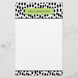 Moderna punkter Personlig Stationery Brevpapper