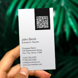 Moderna QR kodifierar den tillförordnade Visitkort