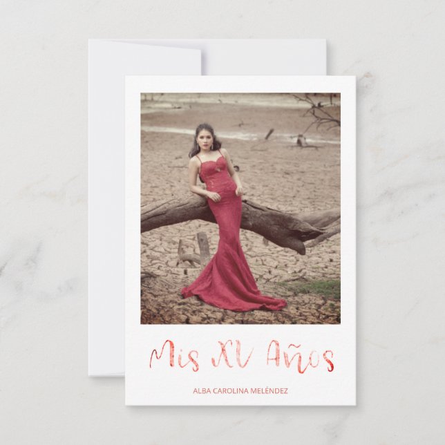 Moderna Quinceañera Español Tipografía Tendencia (Framsida)
