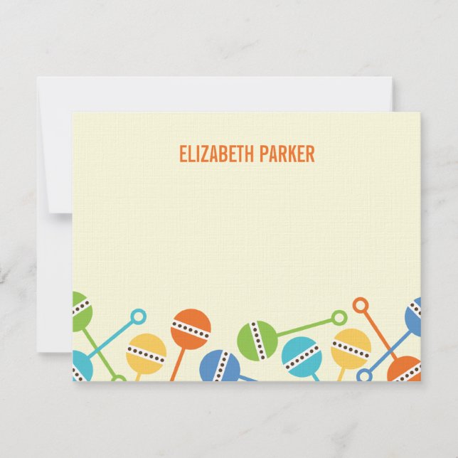 Moderna rackare för spädbarn - tack för dina kort (Framsida)