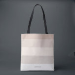 Moderna ränder med monogram i pastell tygkasse<br><div class="desc">Färgglatt trendigt randigt mönster - med harmoniska färger i pastellfärger inklusive rosafärgad,  taupe och beige. Personalisera med ditt namn eller monogram. Om du behöver det i andra färger,  vänligen klicka på kontaktknappen under produktbeskrivningen,  jag hjälper gärna.</div>