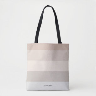 Moderna ränder med monogram i pastell tygkasse