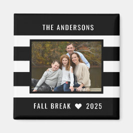 Moderna ränder redigerbar färg anpassad foto-magne magnet