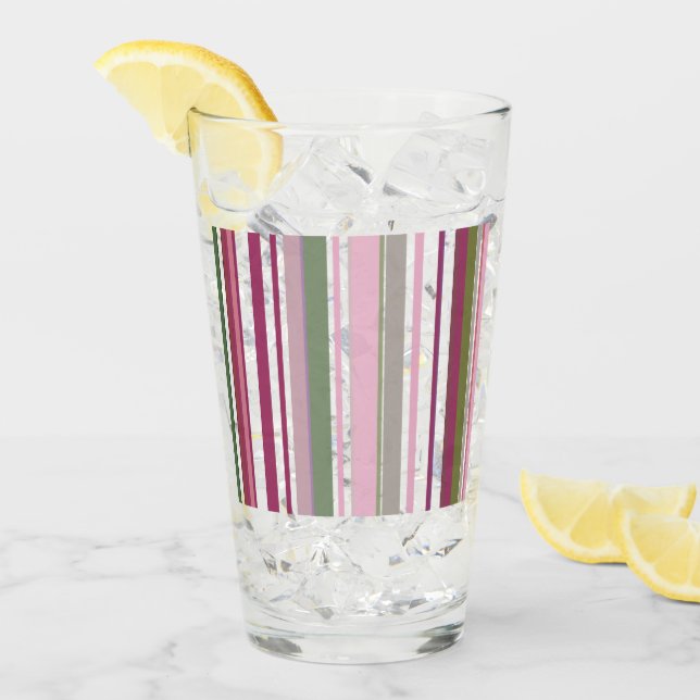 Moderna randiga glas för ny säsong (Framsida Ice)