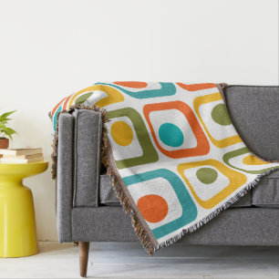 Moderna rektanglar i mitten av århundradet filt