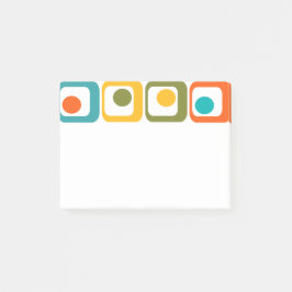 Moderna rektanglar i mitten av århundradet post-it block