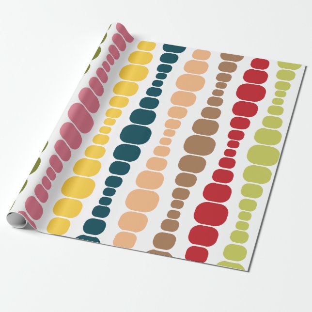 Moderna rektanglar presentpapper (Utrullad)