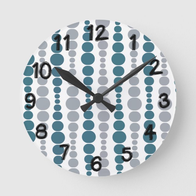 Moderna rektanglar  rund klocka (Framsida)