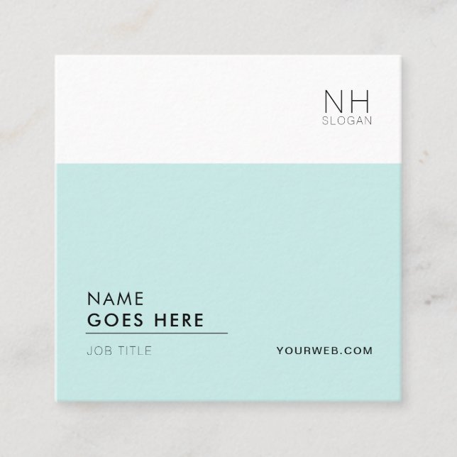 Moderna rena som kan användas till mycket fyrkantigt visitkort (Framsida)