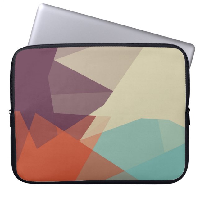 Moderna Retro Färger Geometrisk #17 Laptop Fodral (Framsidan)