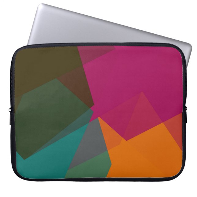 Moderna Retro Färger Geometrisk #18 Laptop Fodral (Framsidan)