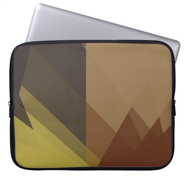 Moderna Retro Färger Geometrisk #26 Laptop Fodral (Framsidan)