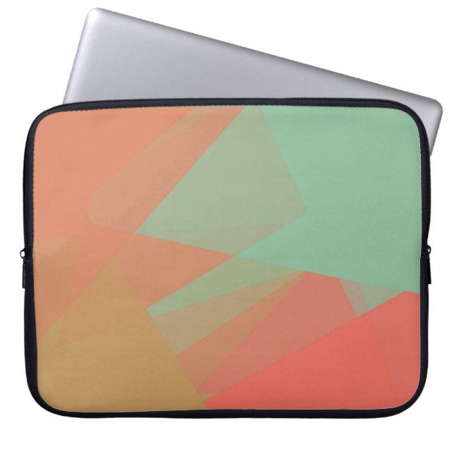Moderna Retro Färger Geometrisk #28 Laptop Fodral (Framsidan)