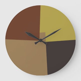 Moderna Retro Färger Geometrisk #35 Stor Klocka