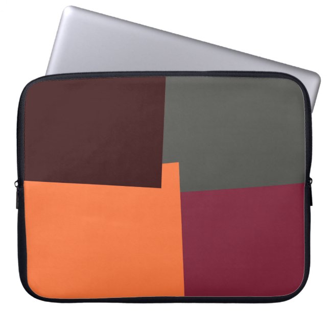Moderna Retro Färger Geometrisk #36 Laptop Fodral (Framsidan)
