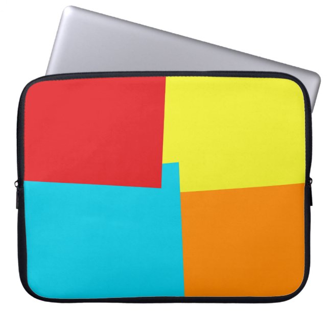 Moderna Retro Färger Geometrisk #37 Laptop Fodral (Framsidan)