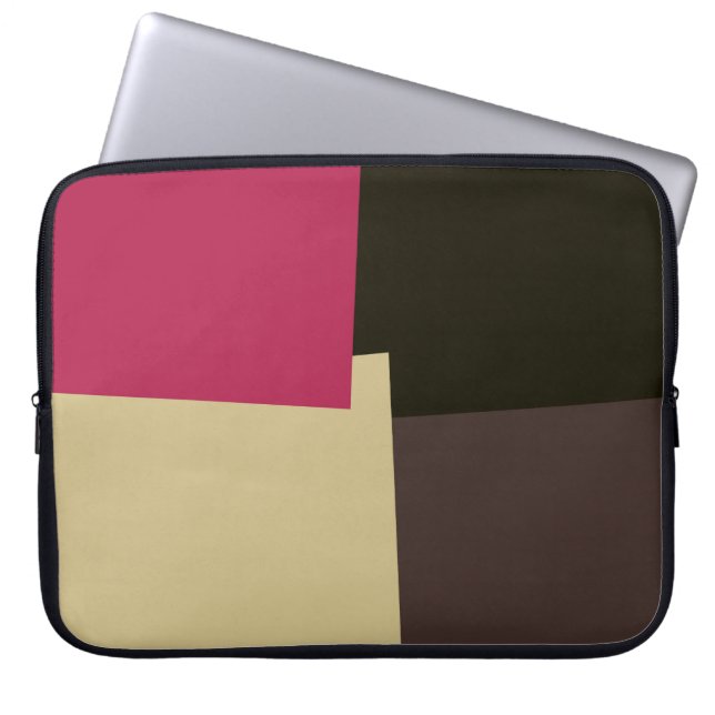 Moderna Retro Färger Geometrisk #39 Laptop Fodral (Framsidan)
