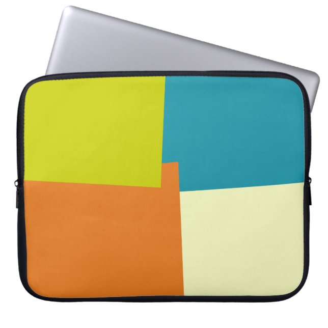 Moderna Retro Färger Geometrisk #40 Laptop Fodral (Framsidan)