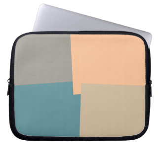 Moderna Retro Färger Geometrisk Laptop Fodral