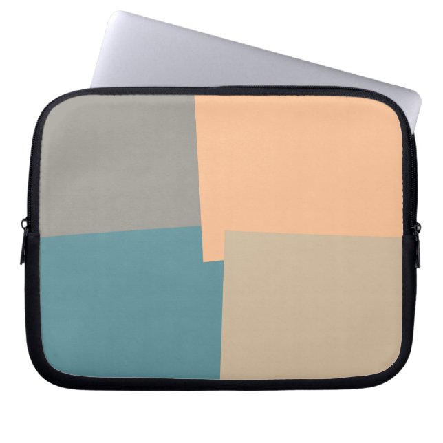 Moderna Retro Färger Geometrisk Laptop Fodral (Framsidan)
