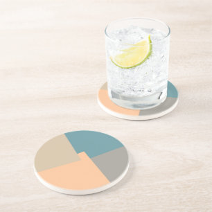 Moderna Retro Färger Geometrisk Underlägg