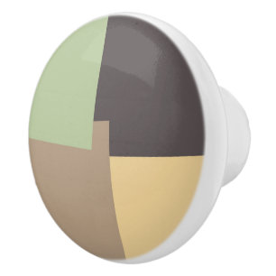 Moderna Retro Färger Geometriska #10 Knopp