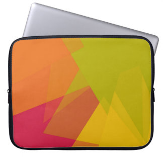 Moderna Retro Färger Geometriska #22 Laptop Fodral