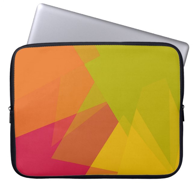 Moderna Retro Färger Geometriska #22 Laptop Fodral (Framsidan)