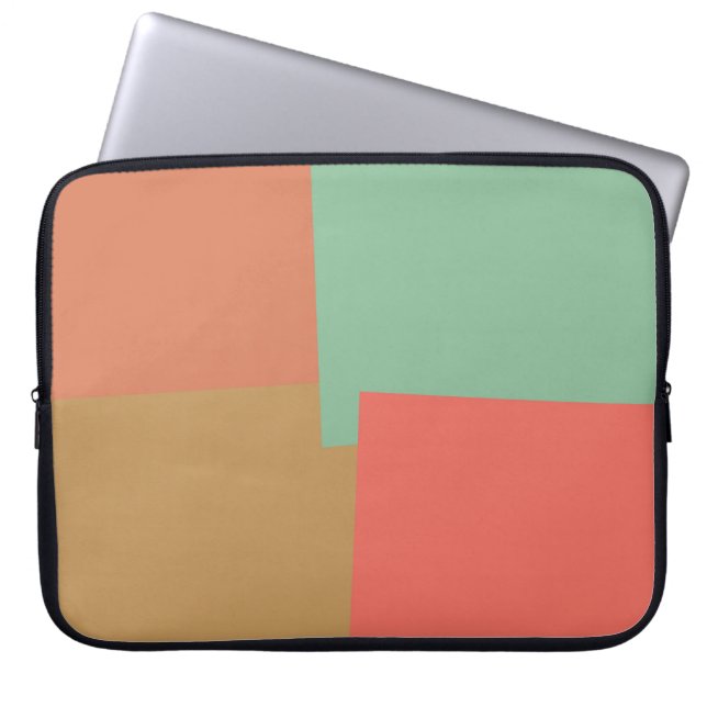 Moderna Retro Färger Geometriska #8 Laptop Fodral (Framsidan)