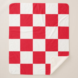 Moderna röda kroatiska Checkers