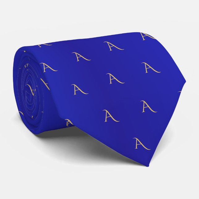 Moderna röda metallmonogram initialer slips (Rullad)