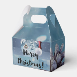 Moderna roliga söta julrenar presentaskar