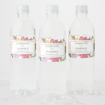 Moderna Rosa Blommiga Trädgård Bröllopspresenter