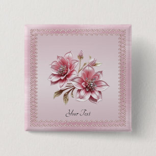 Moderna rosa blommor knapp