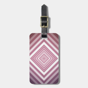 Moderna rosa och vita övergångsfyrkanter bagagebricka
