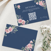 Moderna Rosa Rosor QR-kod Detaljer Examen