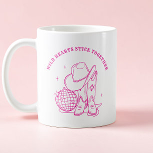 Moderna Rosa Västerländska Disco Bästa Vänner Cita Kaffemugg