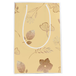 Moderna roséguld blommor och blad