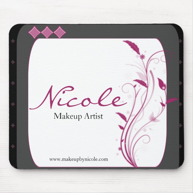 Moderna rosor för grå färg för kickstilsvart musmatta (Framsidan)