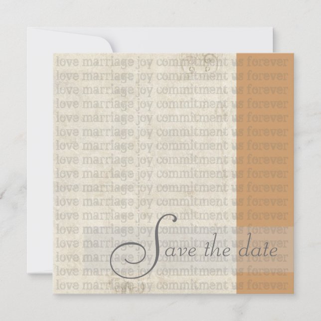 Moderna Save the Date-kort Spara Datumet (Framsida)