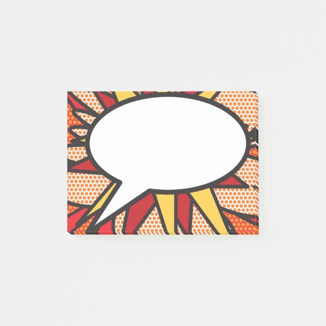 Moderna seriebokstavspratbubbla Post-it-lappar Post-it Block (Framsida)