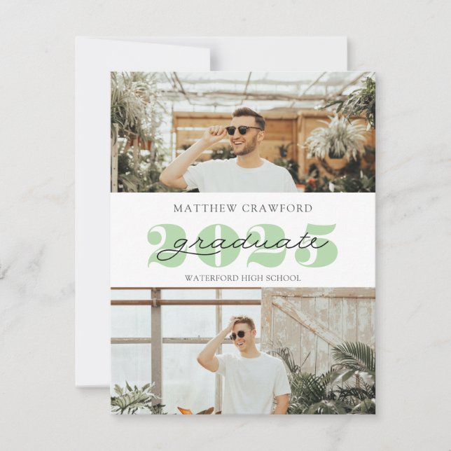 moderna skript för fotoannonsering i Student 2025 Kort (Framsida)