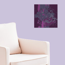 Moderna skuggor av Lila Vector Paint Splatter Poster