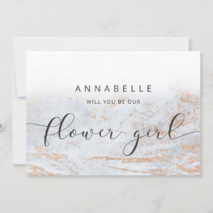 Moderna skulpturer i Blue Flower Girl Frieri Card