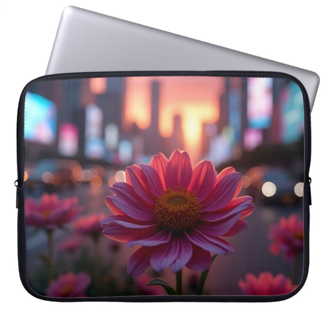 Moderna Skymningsdaisy 15' Laptop Fodral (Framsidan)