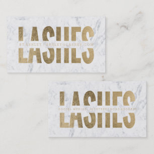 Moderna snärtar klippt ut guld- typografimarmor visitkort