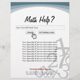 Moderna sökfält Matematiklärare Flyers