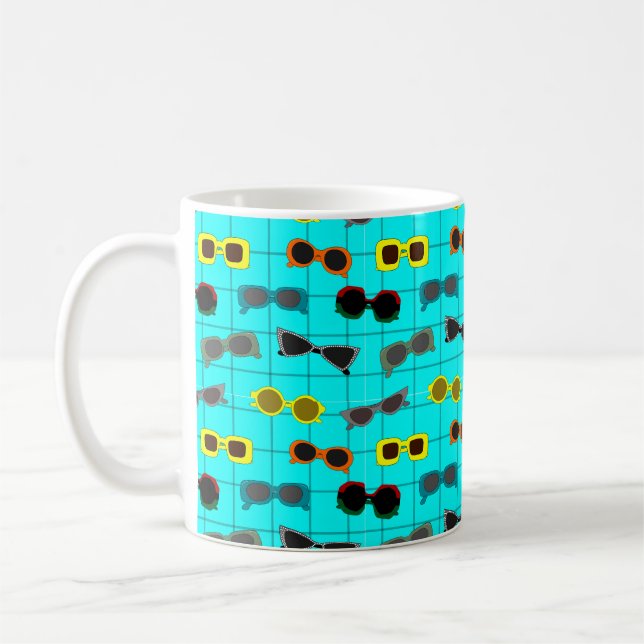 Moderna solglasögon i mitten av århundradet kaffemugg (Vänster)