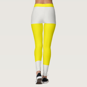 Moderna sportkvinnor neutral söt gul Athleisure Leggings