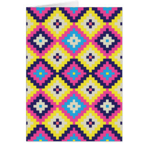 Moderna stam- Pixellated diamanter Hälsningskort